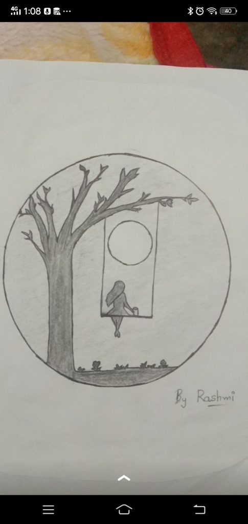 Rashmi , Age - 15 , Art - sketching